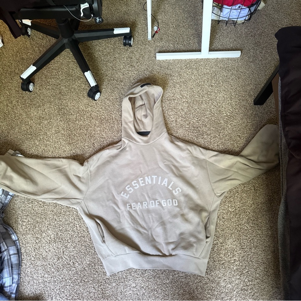 Fear Of God Essentials Hoodie Dusty Beige